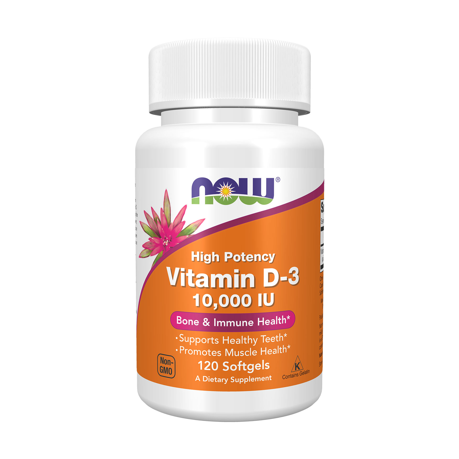 Вітамін Д3 NOW Foods Vitamin D-3 10000 MO, 120 капсул