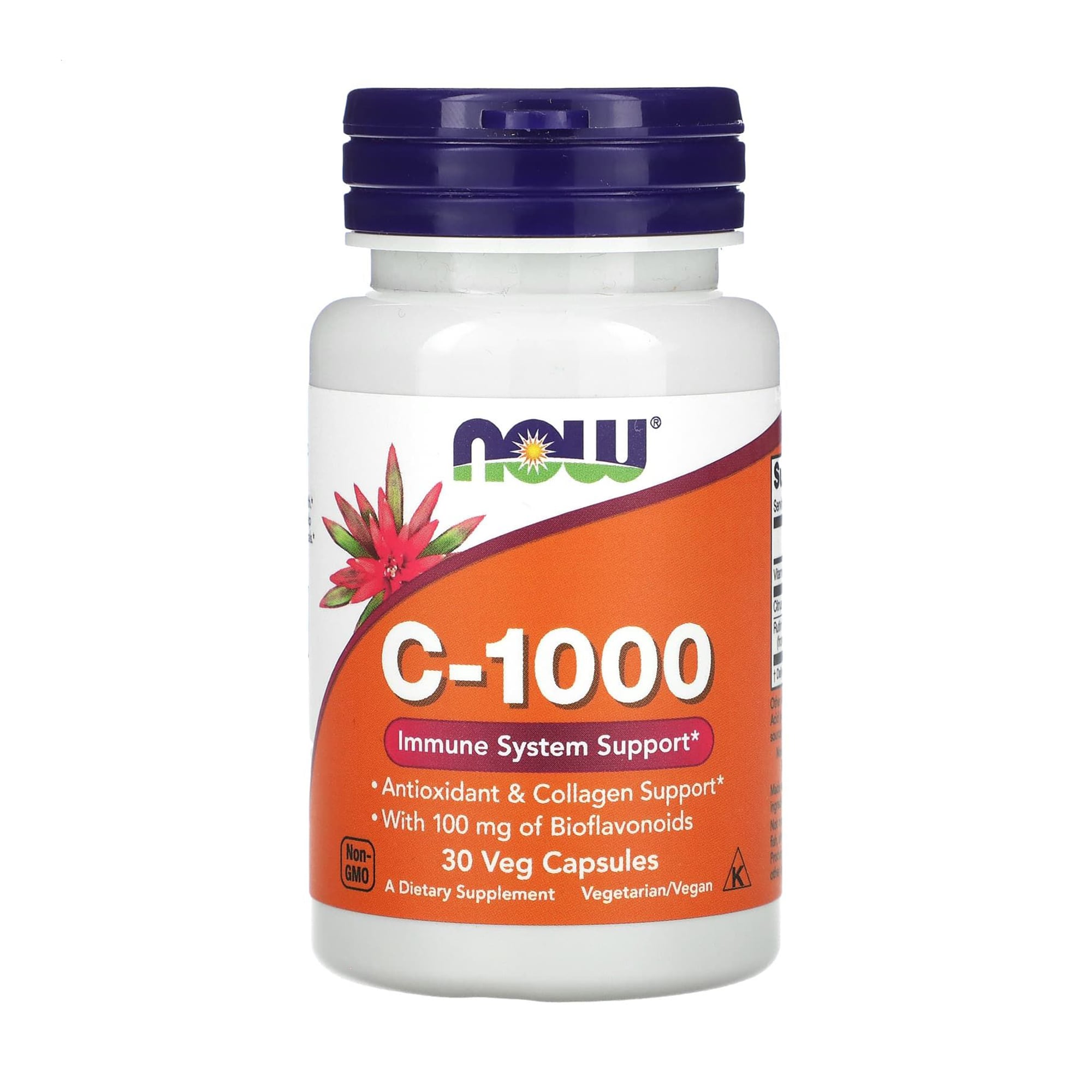 Вітамін С NOW Foods Vitamin C-1000 з біофлавоноїдами, 30 вегетаріанських капсул
